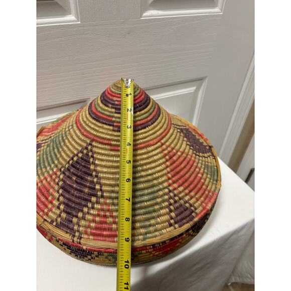 Mid-Century African Handmade Lidded Grain Basket - Picture 9 of 12